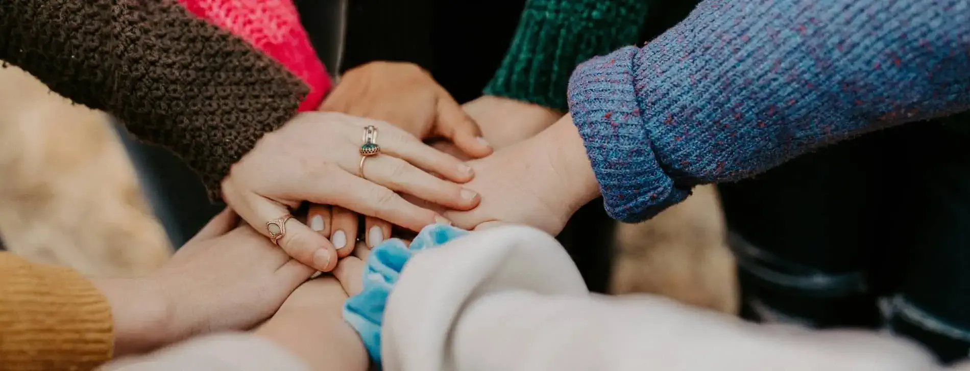 hands together
